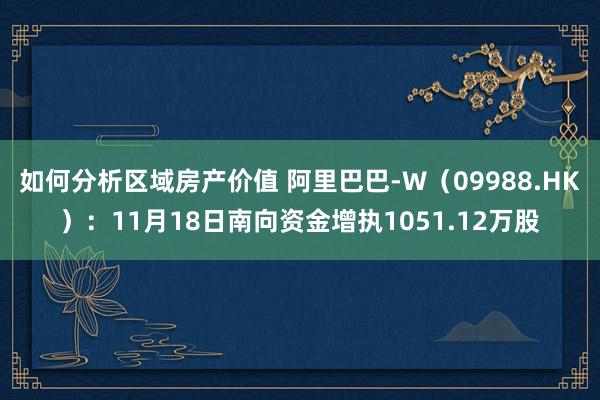 如何分析区域房产价值 阿里巴巴-W（09988.HK）：11月18日南向资金增执1051.12万股