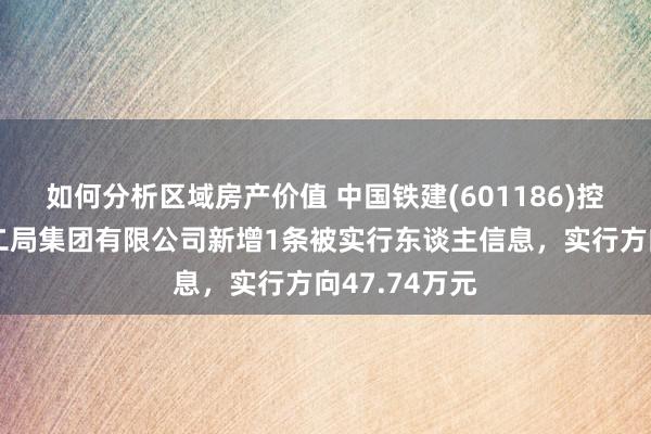 如何分析区域房产价值 中国铁建(601186)控股的中铁十二局集团有限公司新增1条被实行东谈主信息，实行方向47.74万元