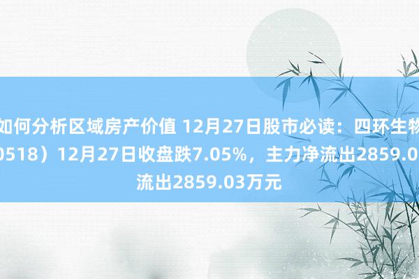 如何分析区域房产价值 12月27日股市必读：四环生物（000518）12月27日收盘跌7.05%，主力净流出2859.03万元